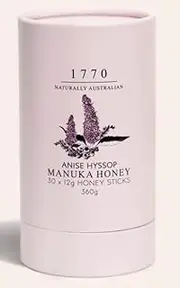 Anise Hyssop & Manuka Honey Sticks, Handmade Lozenges with Herbs & Honey 30x12g 360g