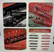Socket Organizers - 6 Piece SAE & Metric Tray Socket Holder B & C Home Goods