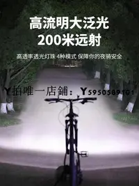 在飛比找Yahoo!奇摩拍賣優惠-自行車燈捷安特適用自行車燈夜騎燈USB充電強光單車前燈騎行裝