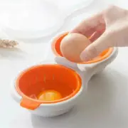 Draining Egg Boiler Set Safe Double Microwave Eggs Poacher Breakfast Cookware