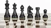 Staunton Classic Wooden Chess Pieces-Chessmen Weighted,Felted King Collector Edition Premium (3.75 Black)