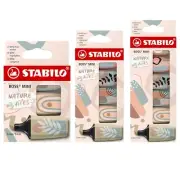 STABILO BOSS Mini Naturevibes Highlighter Marker Pens - 2/5mm Chisel Nib