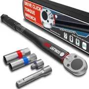 3/8 Inch Drive Click Torque Wrench Set, 5-70 Nm