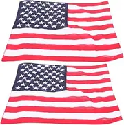 [DEARMAMY] Independence Day Hand Towel American Flag Print 4th of July Neck Scarf Wrap for Ages
