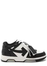 Off-white Out Of Office Panelled Leather Sneakers - Black And White - 36 (IT36 / UK3), off White Trainers, Print - 36 (IT36 / UK3) 36 (IT36 / UK3)