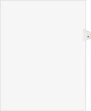 Individual Legal Exhibit Avery(R) Style Dividers H Side Tab 8.5x11in 25 Sets/PK