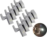LED Cabinet Hinge Lights, 10 Pieces, Warm/Cold, Universal Cabinet, Wardrobe, Cabinet, LED Light for Hinge, Home, Kitchen, Under Kitchen, Cupboard Lights (