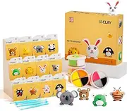 Air Dry Clay Kits - Modeling Clay for Kids, Ultra Light & Soft, Safe & Non-Toxic, DIY Air Dry Clay Kit with Sculpting Tools and Tutorials, Creatible Art Crafts Toys Gifts for Boys Girls