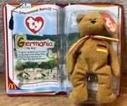 Ty Beanie Baby Germania Teenie Bear Retired McDonalds 2000 BRAND NEW
