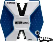AccuSharp Pull Through Knife Sharpener Keychain, 2-Stage for Kitchen Knives,