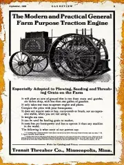 1908 Transit Thresher Co. New Metal Sign: Minneapolis, Minnesota