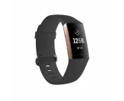 Replacement Silicone Watch Straps Compatible with the Fitbit Charge 3 & Charge 4 - Black