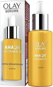 Olay AHA24 + Vitamin C Serum for the Day, with Vitamin C, AHA & Niacinamide, for Radiant and Even Skin, 40 ml