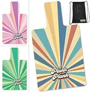 Double Trouble Inc - Pilates Reformer mat - to Plank or not to Plank - Non Slip - Eco Friendly - Machine Washable - Free Carry Bag - Available in Pink, Green and Rainbow Colors