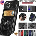 For iPhone 16 15 14 13 12 Pro Max XS SE/7/8 Plus Case Shockproof Card Slot Cover