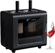 Electric Wine Bottle Cooler, Countertop Wine Chiller Refrigerator with LED Touch Button & Smart Thermostat Control, Thermoelectric Cooling Freestanding Design