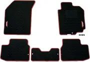 Monster Sport 894502-4650M Type 2 Swift Sport Floor Mat [ZC31S] for MT Cars, Black x Red