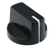 Black 6mm Pointer Wing Control Knob Potentiometer
