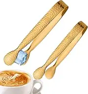 Sugar Tongs - Bar Tong for Sugar Cubes - Set of 2 Ice Grabbing Tools for Tea Party Coffee Bar, 4.3 Inch Food Grade Appetizer Clip