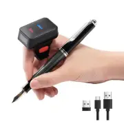 Pro Extreme Performance 1D 2D QR Wireless Ring Barcode Scanner with Bluetooth...