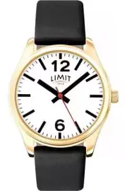 Limit Ladies Gold Case White Dial Watch 6205