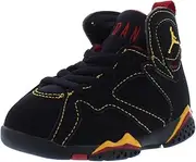 [Nike] Toddler's Jordan 7 Retro Citrus Kids Shoes BlackCitrus-Varsity Red (DJ2776 081) - 7