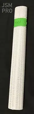 1 X GM RIPPLE Cricket Bat Grip - WHITE with Lime Green Ring - Gunn & Moore