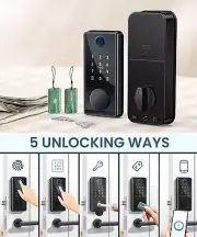 Keyless Entry Door Lock with Keypad - Fingerprint Door Lock - Smart Locks for Fr