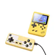 Mini Handheld Game Console with 500 Games Support TV Output and Two Players-Yellow