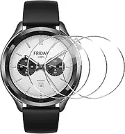 Pack of 3 Screen Protectors for Xiaomi Watch S4, [Full Coverage] HD Composite Thin Film, Free Bending, [Anti-Scratch] Screen Protector for Xiaomi Watch S4 - Transparent