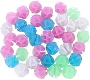 36Pcs Assorted Colors Bicycle Wheel Spoke Beads Luminous Bike Spoke Clips Beads Plastic Round Bicycle Beads Bicycle Bead Attachments Cycling Gear Bike Decoration Accessories Kit for Boys and Girls
