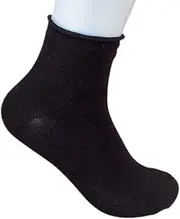 [Infinity] 12 Pairs Ladies Non Elastic Socks Pure Warm Cotton 100% Soft 35-40, black, 35-40