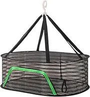 BBTISG Hanging Dry Racks, Foldable Hanging Mesh Dryer Multi Use Fish Drying Net Breathable Folding Drying Mesh Net for Drying Fish Vegetable Fruit (1 Layer)