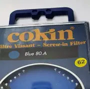 62mm Cokin 80A Blue Glass Lens filter 80 A Coated 62 mm Camera Color 80-A E-62