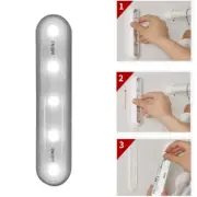Press Switch Night Light LED Under Cupboard Light Plastic Soft LED Illumination