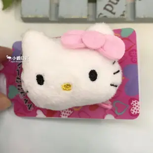 日本 三麗鷗 Hello Kitty 美樂蒂 大頭 玩偶造型 髮束/個｜小鶴日貨