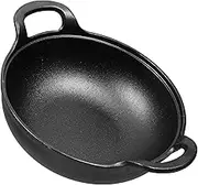 Kichvoe Cast Iron Cookware Set Skillet Saucepan Stew Pot Outdoor Indoor Cooking