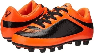 Vizari Infinity Firm Ground Soccer Cleats, Orange, Size- Youth-12.5