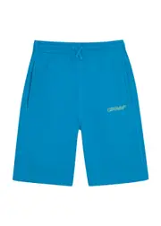 Off-white Kids Logo-print Cotton Shorts (12-14 Years) - Blue - 14YR (14 Years) 14YR (14 years)