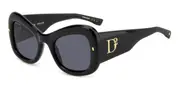 Dsquared2 D2 0137/S 2M2/IR Women’s Sunglasses Black Size 54