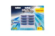 8pc Gillette Mach3 Turbo Long-lasting 3D Razor Blade Refill Cartridges