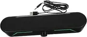 Wired Soundbar Home Speaker for Tablets Compact Soundbar Subwoofer Led- Desktop Speaker for Computers