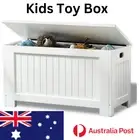 Kids Toy Box Children Storage Chest Lid Bin Locker Trunk Crate Casket Case Play