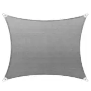 COLOURTREE Canopies 16'x12' Mildew Resistant Sun Shade Rectangle Patio Grey