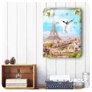 《Pintoo》3D Puzzle Canvas with Clock - Springtime in Paris (366pcs)