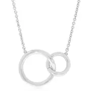 Zamel's Sterling Silver 45-50 cm Double Link Circle Necklace Jewellery
