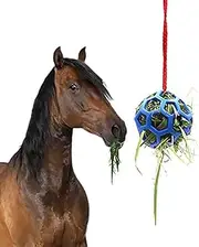 Hay Feeder Ball, Horse Hay Feeder, Horse Treat Ball Hay Feeder Toy, Stables Hangings Hay Feeder Toy Ball, Horse Treat Balls Hay Feeder Ball, Hangings Feeding Toy,A