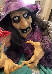 Hanging Light Up Witch by Joyin Costumes. 5’-6’