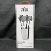 All-Clad Precision Tools 5-Piece Set Stainless Steel With Nylon NEW FREE SHIP