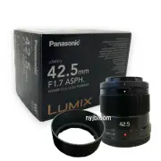 New Panasonic LUMIX G 42.5mm f/1.7 ASPH. POWER O.I.S. Lens - BLACK [H-HS043]
